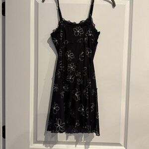 Wild Fable Black dress Daisy detailing XS